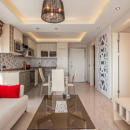 Lejlighed Pleasant Home With Shared Pools And Fantastic Sea View Near Beach In Alanya Toslak