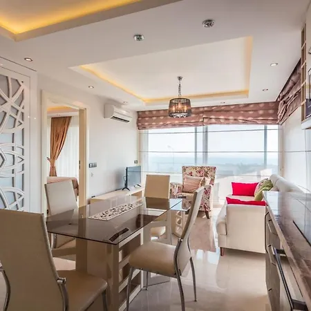 Lejlighed Pleasant Home With Shared Pools And Fantastic Sea View Near Beach In Alanya *